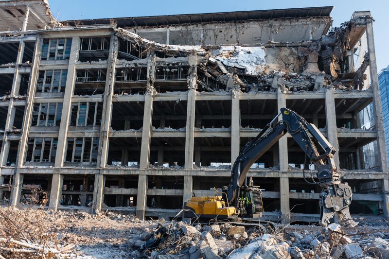 Excavator Demolition